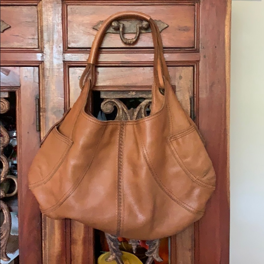 Sold ***Lucky brand leather shoulder bag